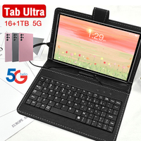 Tablette professionnelle économique Tab Ultra 11 pouces AMOLED 120Hz 16 Go 1 To 108MP Caméra Stylet Clavier 8000 mAh 5G pour le bureau