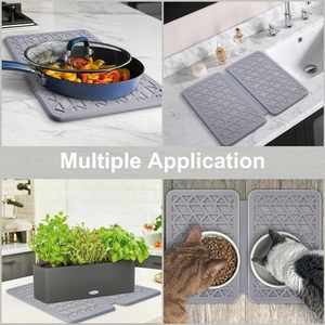 Tapis absorbant pliable à séchage rapide en pierre de diatomée, grand format, pour évier, étagère ou support d'éponges - Product Image 4