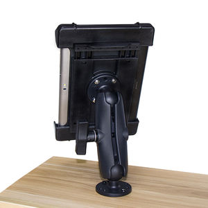 Support de base de trou d'ampères de perceuse robuste <span class=keywords><strong>pour</strong></span> tablettes de 7 à 14 pouces, idéal <span class=keywords><strong>pour</strong></span> les véhicules utilitaires, les camions et le montage mural - Product Image 1