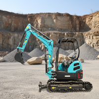 Excavator Mini Crawler 3.5 Ton Ringkas dengan Tenaga Penggalian Tinggi, Kapasitas Bucket 0.09m, Komponen Merek Terkenal - Bebas Biaya