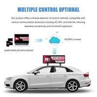 Écran LED publicitaire mobile Pixelpulse pour taxi, double face, étanche, 4G WIFI GPS, affichage dynamique sur le toit de la voiture