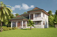 Personalizable Nuevo Lujo 2 pisos de acero ligero Casa Modular Pesado 2 pisos 345 Dormitorios Villa Estructura de acero Edificios