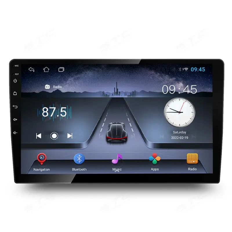 2 Din Universal 9 10 polegada Android 10.0 carro gps navegação tela android carro toque dvd multimídia player player de vídeo