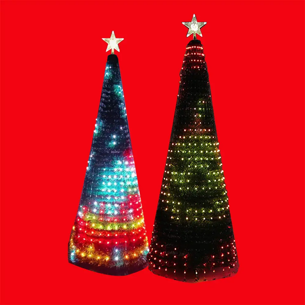 2022 Magic Mobilephone APP Control Magic Christmas Decorative Tree Light LED Strip Magic Color RGB DIY Christmas Light