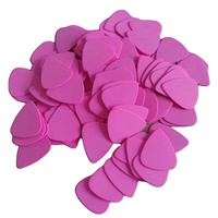 200 pièces de haute qualité couleur rose Derlin guitare médiators forme Standard blanc Delrin Plectre sans Logo 0.8mm
