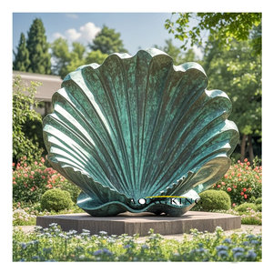 Décoration de maison et de jardin Sculpture en cèpes champignon en bronze - Product Image 2