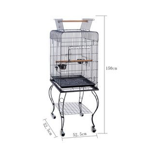 Vente chaude grande maison de luxe canari respirant grand perroquet élevage cage à oiseaux avec poussoirperroquet cagelarge perroquet cage - Product Image 2