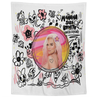 Couverture en peluche personnalisée Karol G Little Mermaid Quilt Cozy Manana Sera Bonito Musical Pink Bichota Bed Throw Blankets