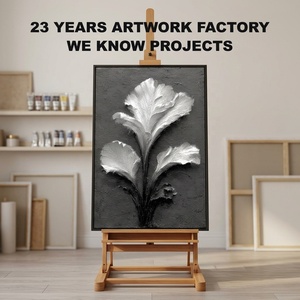 Arte su Tela Moderna con Rilievo 3D per Decorazione di Aree Pubbliche di Hotel, Progetto Professionale per l'Ospitalità, Pittura Murale FF&<span class=keywords><strong>E</strong></span> - Product Image 3