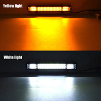 Barra de Luz LED Todoterreno de 30 Pulgadas, Doble Color, con Flash y Luz de Trabajo, Triple Fila, Estroboscópica, IP68 Impermeable, Aluminio Fundido a Presión, 6000 Lúmenes