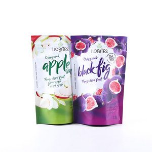 Bolsas de pie impresas personalizadas, bolsas de plástico transparente reciclables para envasado de alimentos congelados con logotipo de impresión de huecograbado - Product Image 3