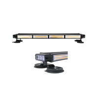 Nouvelle barre lumineuse LED COB 12V 24V à 4 côtés clignotants, clignotant ambre, avertissement d'urgence, fixation magnétique, étanche, en alliage d'aluminium, pour camion