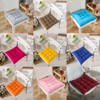 Coussin de chaise de salle à manger matelassé confortable pour étudiant, rembourré en mousse à mémoire de forme, amovible et lavable, carré 40x40cm