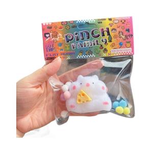 Mainan Promosi Lucu Kawaii Mini Hamster Lentur Bisa Diremas Pereda Stres Mainan Mochi Tikus Hewan Lentur Bisa Diremas Squishy Toys - Product Image 4