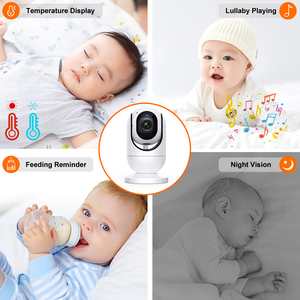 Babyphone, caméra pour animaux de compagnie, audio WIFI, application, écran HD 7 pouces, résolution 1080p, pour Smart Sock 3, caméra vidéo pour bébé, panoramique-inclinaison, vision nocturne, bidirectionnelle - Product Image 3
