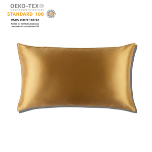 Oeko Tex ปลอกหมอนผ้าไหมหม่อนแท้100,ปลอกหมอนผ้าซาตินซักได้ซักได้สีดำ Oeko Tex 100% ผลิตฉลากส่วนตัว - Product Image 2