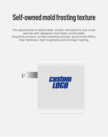 Cargador Rápido Gan con USB Tipo C y QC 3.0, 35w 36w 37w 38w, Blanco, MOQ 50, para Apple iPhone 13 14 15 16 17 Pro Max