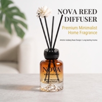 Diffuseur de parfum NOVA Luxury Reed |   Parfum d'ambiance en verre haut de gamme 120 ml, écologique, parfum longue durée, parfums personnalisables