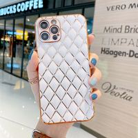 Étui de téléphone portable pour femmes en TPU de luxe avec design diamant doré, antichoc, pour 13/12/11 Pro Max/X/XR/XS Max/7/8 Plus