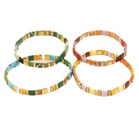 En gros Miyuki Tila Perlé pour Bracelet pour Femmes Classique Bohème Coloré Élastique D'été Plage Surf Boule-Forme Bijoux