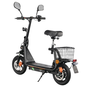 Scooter électrique TWOFISH M5 PRO-E certifié EEC, 500W, 48V, 13Ah, 40 km/h, autonomie de 30 km, pneus de 12 pouces, avec siège et panier arrière - Product Image 6