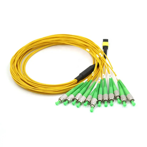 Cordon de brassage fibre optique MPO-FC 12 ports à faible perte <span class=keywords><strong>d</strong></span>'insertion SM avec gaine extérieure pour FTTH, télécommunications et centre de données - Product Image 2