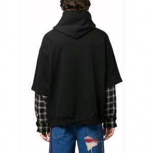 Fabricación de Sudadera con capucha de doble capa Ropa de calle personalizable Pull Over Hoodies Hombres - Product Image 2