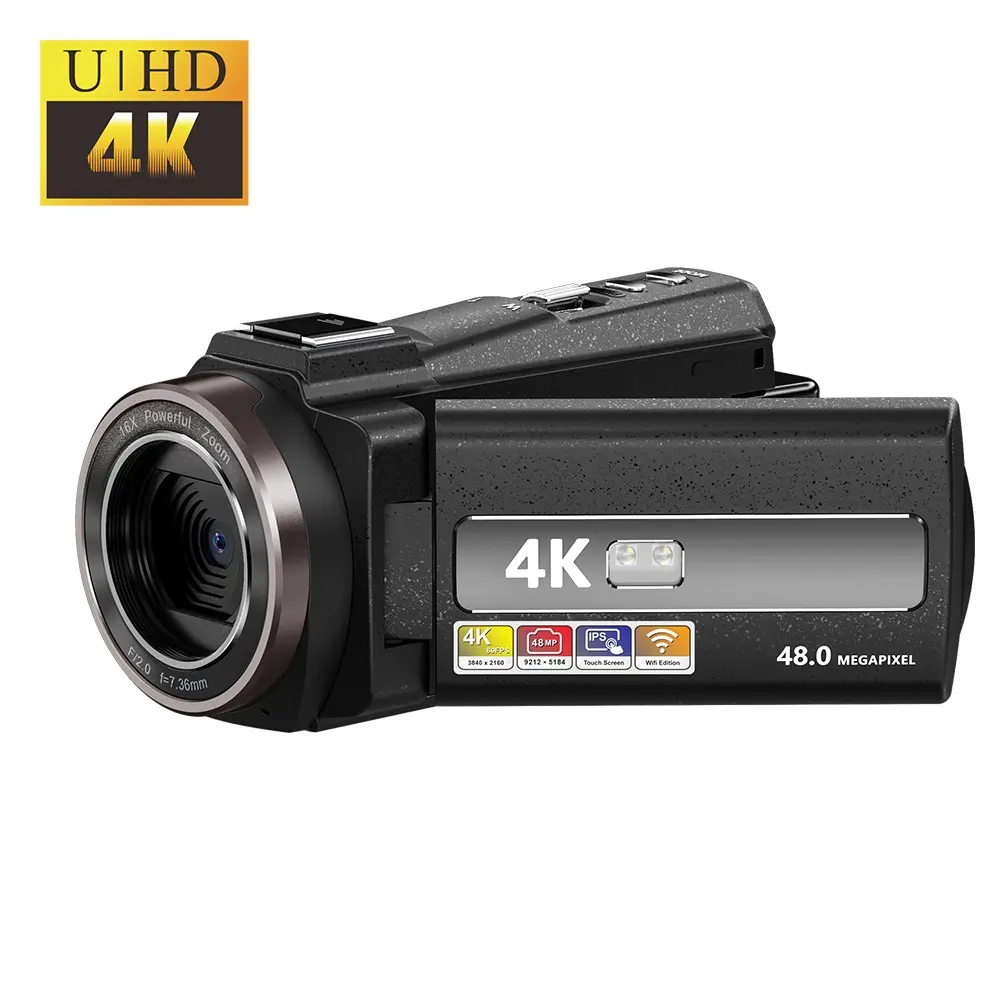 48MP סטרימינג בשידור חי דיגיטלי ב-YouTube מצלמת וידאו HD 4K FHD משומשת מצלמות ללא מראה DSLR 4k מצלמת וולוג וידאו
