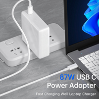 Adaptateur universel pour ordinateur portable 87W Type C Chargeur rapide portable pour téléphone portable Chargeur pour ordinateur portable pour Apple Macbook Pro 13/14/15 Air M1