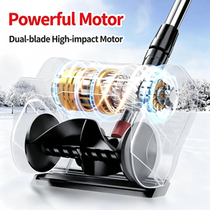 Machine à déneiger sans fil 21V à batterie, pliable, pour jardin et serre, avec moteur puissant et double lame - Product Image 4