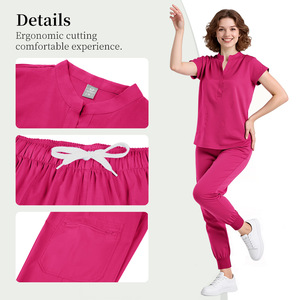 Women Hospital Uniforms Split Set Moisture Wicking Work Clothes For Nurses Dentists Clothing S XXL - Product Image 3