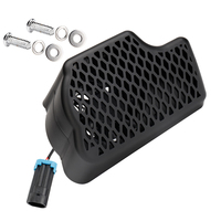 Kit de ventilateur de refroidissement de radiateur moteur noir en plastique et aluminium TaiKaw Coolflow 07-23 compatible Street Glide Road King pour rénovation/amélioration