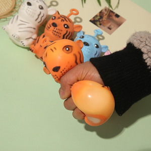 2025 <b>Plastic</b> Toys Colorful TPR Rubber Soft Cute Flour Ball Decompression Squishy <b>Animal</b> Anit-stress Squeeze Octopus - Product Image 2