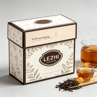 Boîte d'emballage de luxe personnalisée pour café et thé, avec logo sur mesure, pour petits sachets de thé, en carton, pour cadeaux