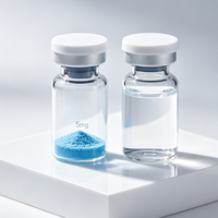 Kit d'ampoules réparatrices pour peaux sensibles, poudre lyophilisée de peptide de cuivre bleu GHK Cu, étiquette privée OEM ODM, logo personnalisé