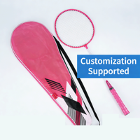 Ensemble de badminton pour enfants de haute qualité, qualité professionnelle, pointe souple légère, manche souple, poignées colorées, livraison gratuite pour les commandes en gros
