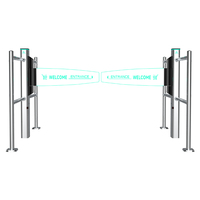 Portillon électrique universel en acier inoxydable, tourniquet piétonnier pour contrôle d'accès aux entrées de supermarchés
