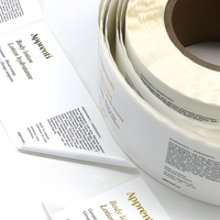 Étiquettes en rouleau de feuille d'or brillant de qualité supérieure-Papier couché avec estampage à chaud pour l'image de marque de luxe