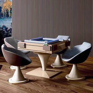 Table de mahjong électrique automatique avec pieds en bois massif, bois durable et écologique, taille extra large pour 4 joueurs, alimentation USB - Product Image 5