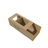 Caja de Exhibición para Pastelería de Nuevo Diseño, Resistente a la Grasa, Personalizable, de Grado Alimenticio, para Pasteles, Postres y Galletas, con Ventana