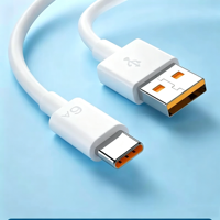 Kabel USB a ke USB C 100W Best Seller 6A Super Fast Charging untuk Ponsel Android Tablet Kabel Universal OEM ODM Tersedia