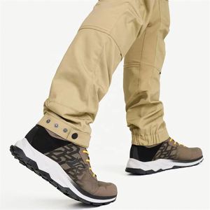 Pantalones cargo de Alta calidad de color caqui con múltiples bolsillos, pantalones informales para deportes al aire libre para hombre - Product Image 6