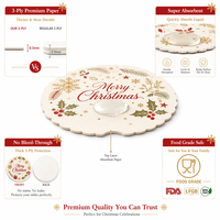 Sous-verres en papier absorbant épais personnalisés pour Noël, tapis de table jetables pour hôtels, bars et restaurants, pour bière et café, vente en gros