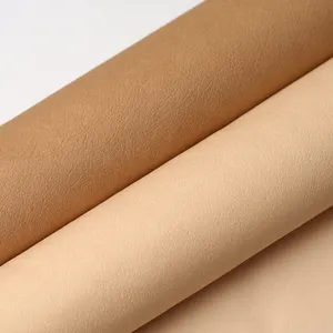 Recycled PU Microfiber Suede Leather Materials Leather Fabrics