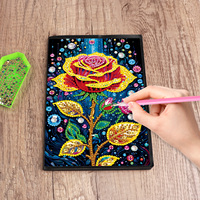 Carnet de notes DIY avec couverture en diamant, outils complets pour la pose de strass, journal décoratif, agenda pour l'écriture quotidienne et le scrapbooking