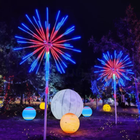 Lumière de Noël LED de qualité industrielle, effet feu d'artifice, IP65, étanche, en acier inoxydable, 100W, arbre de Noël, couleur RGB, éclairage extérieur