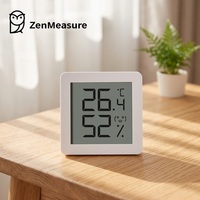 ZenMeasure Mini Thermomètre Hygromètre Électronique Intelligent en ABS avec Écran LCD - Portable pour Chambre de Bébé 1 An