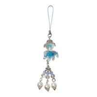 Mengda veilleuse carpe queue de poisson rouge bijoux à bricoler soi-même accessoire porte-clés, chaîne de téléphone portable suspendu corde meilleur ami petit cadeau.