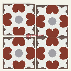 Baldosa de Cemento Rústica Española Encausticada 200x200mm, Revestimiento de Pared de Hormigón Prensado a Mano, Distribuidor Global de Exportación - Product Image 5