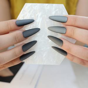 T422ขายส่งที่ถูกที่สุดกดบนเล็บ, แสงจันทร์สีขาว, ทำเล็บเสร็จสไตล์ INS, ถอดออกได้ - Product Image 2